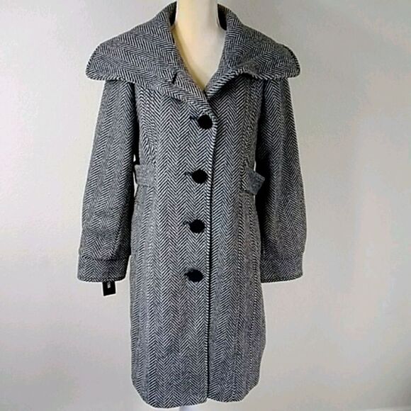 Coat Guess New White, Black - Picture 2 of 16